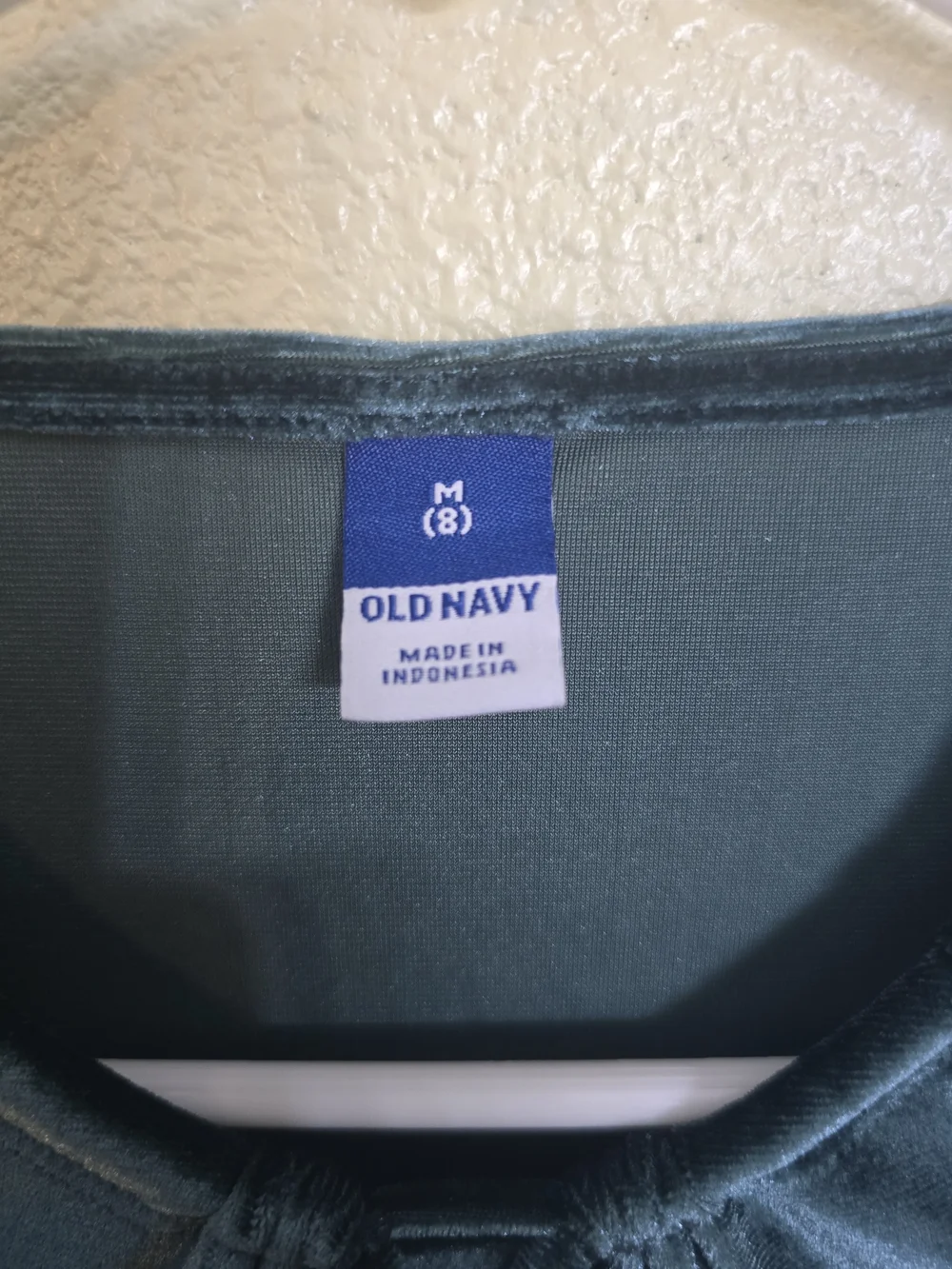 Old Navy Teal Green Velvet Tunic